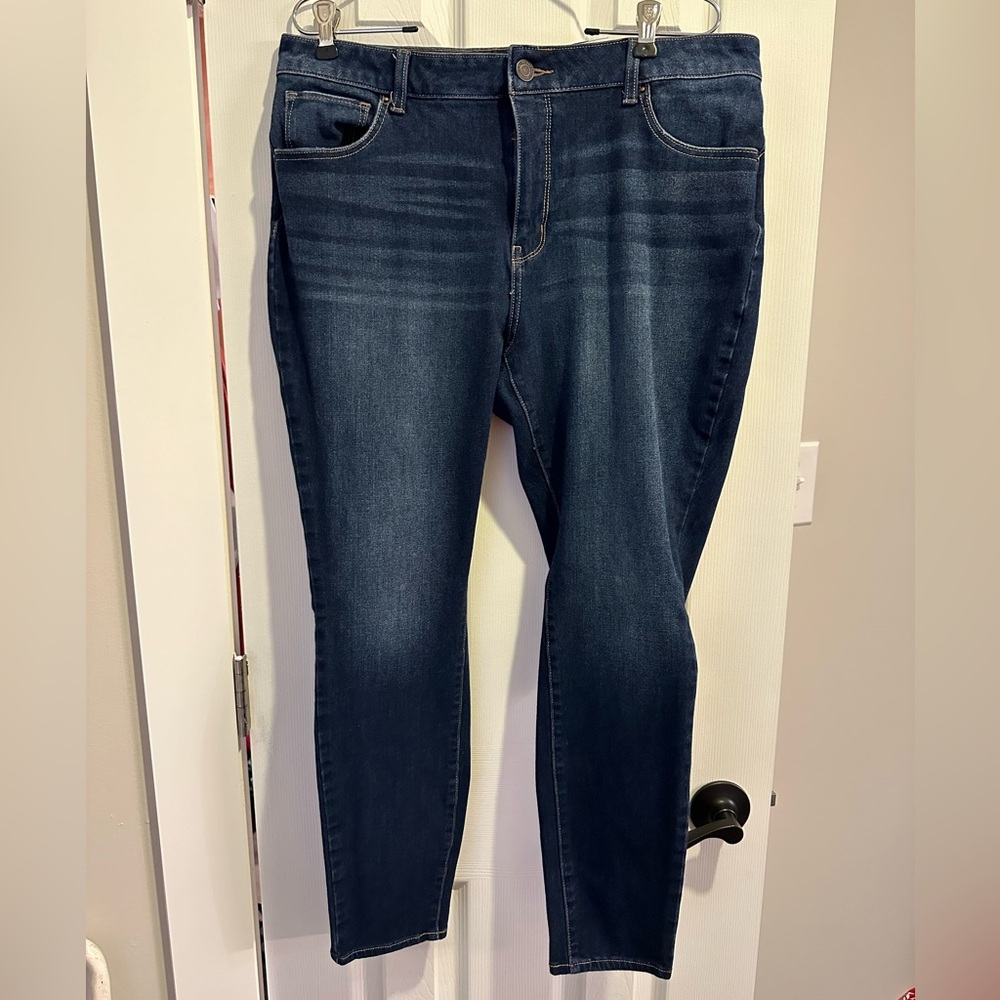 Time and Tru high rise skinny denim like new.  Size 18.